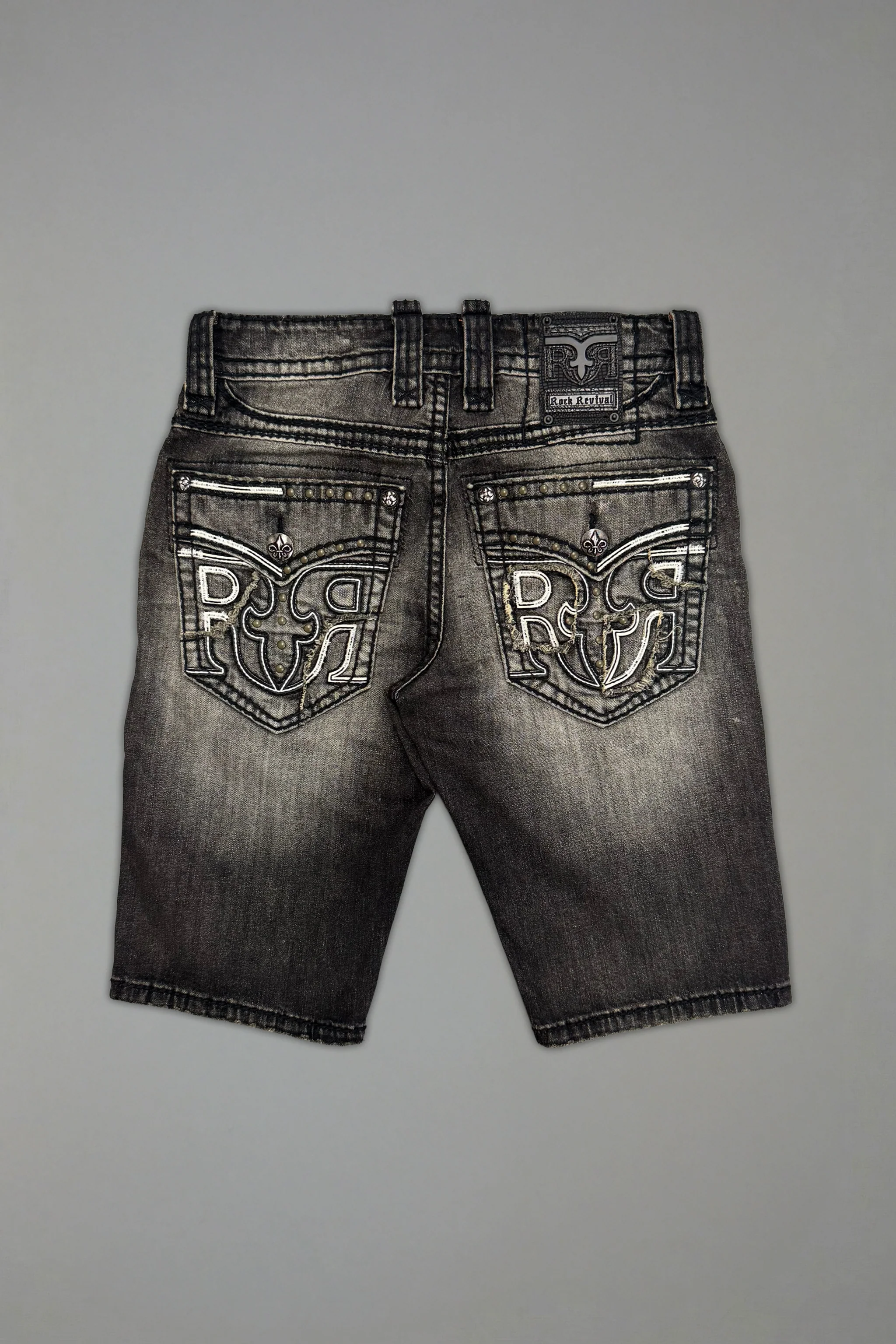 Adan Denim Shorts in Vintage Black - Image 6