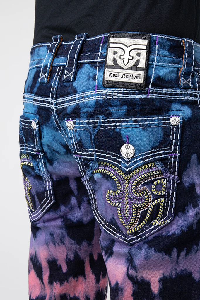 Armie Denim Shorts in Tye Die Blue - Image 10