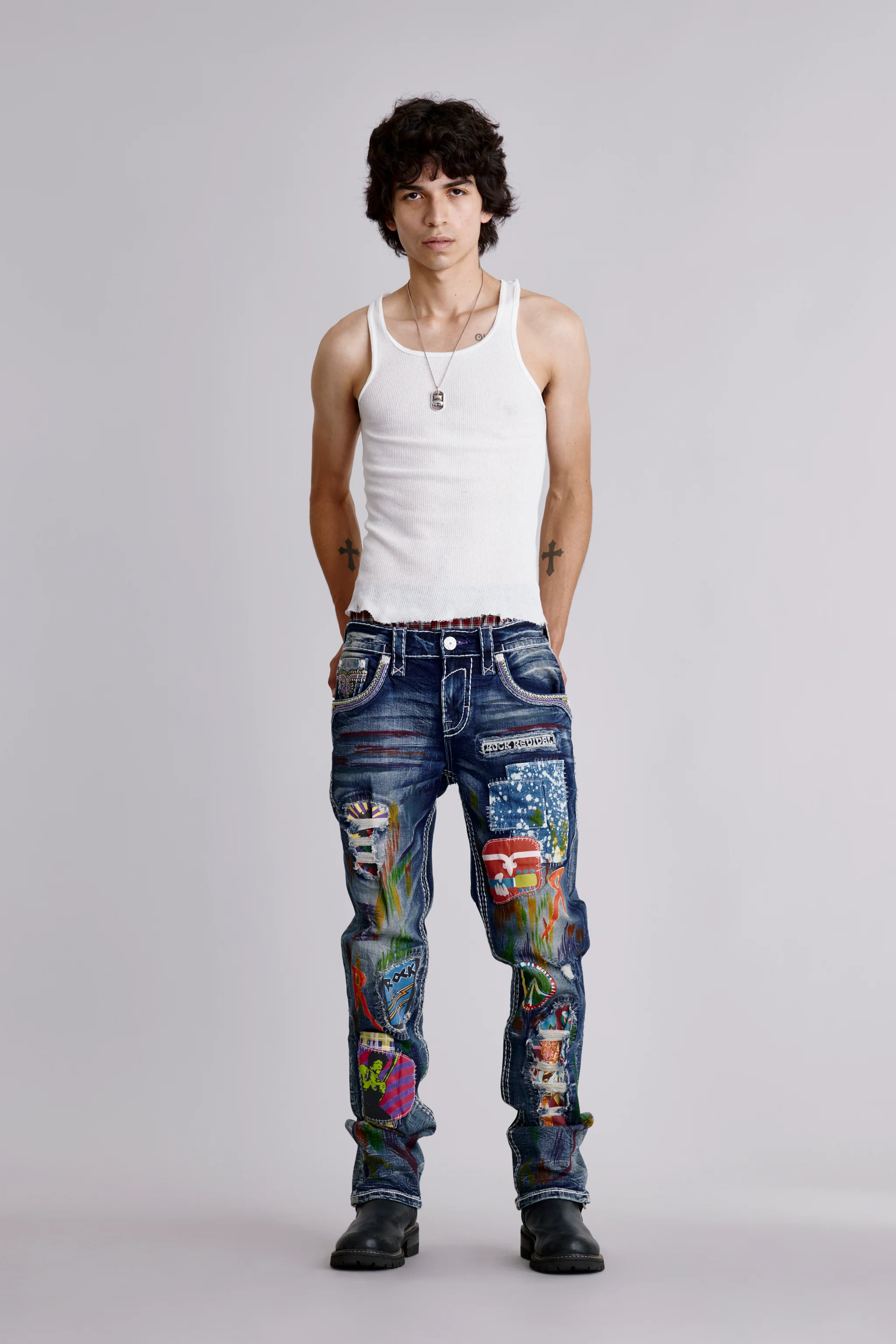 Armie Straight Jeans Medium Blue