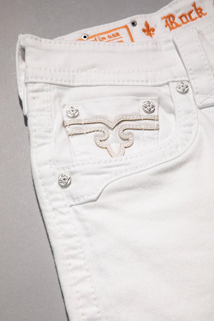 Arther Alt Straight Jeans in White - Image 9