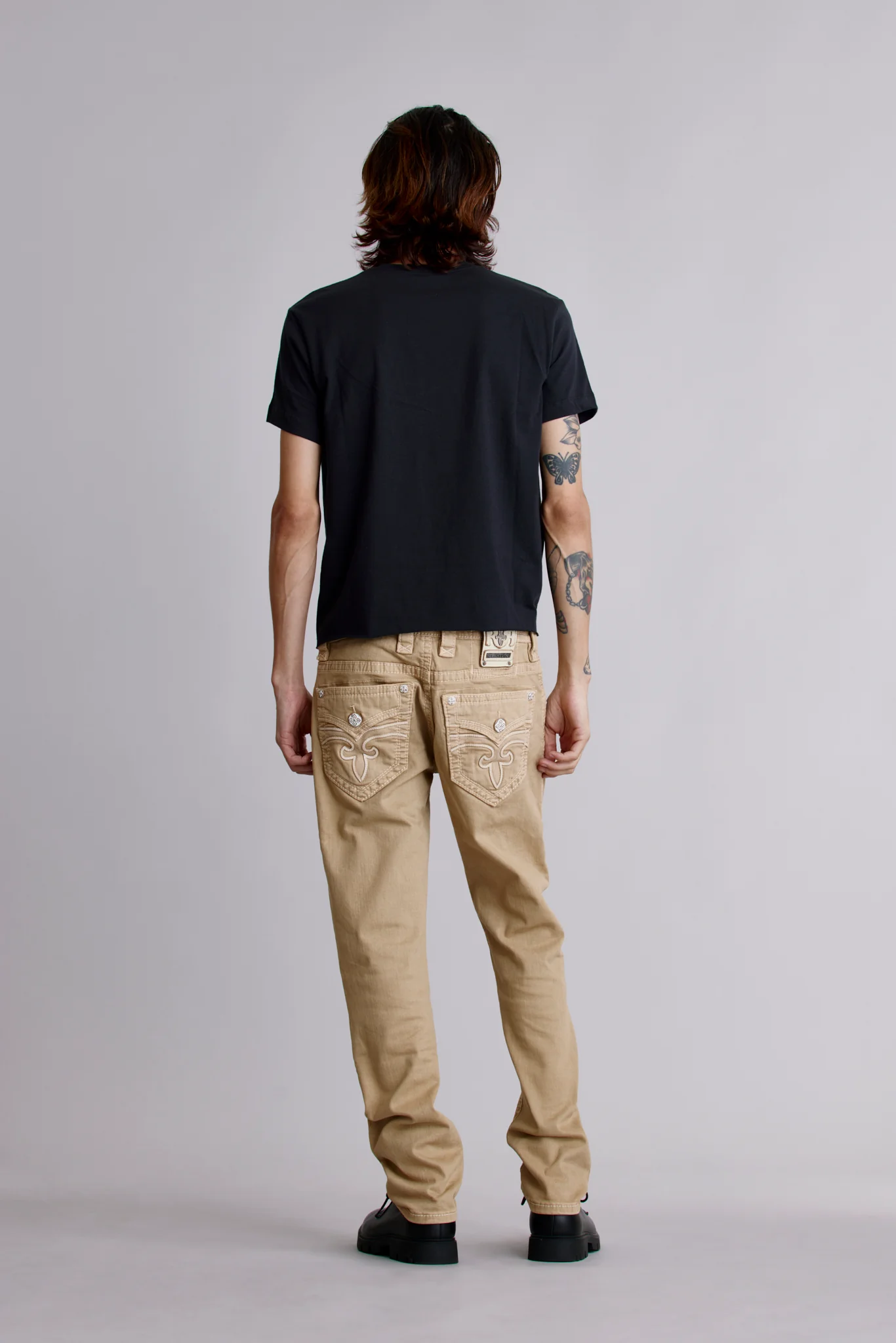 Arther Alt Straight Jeans in Khaki - Image 4