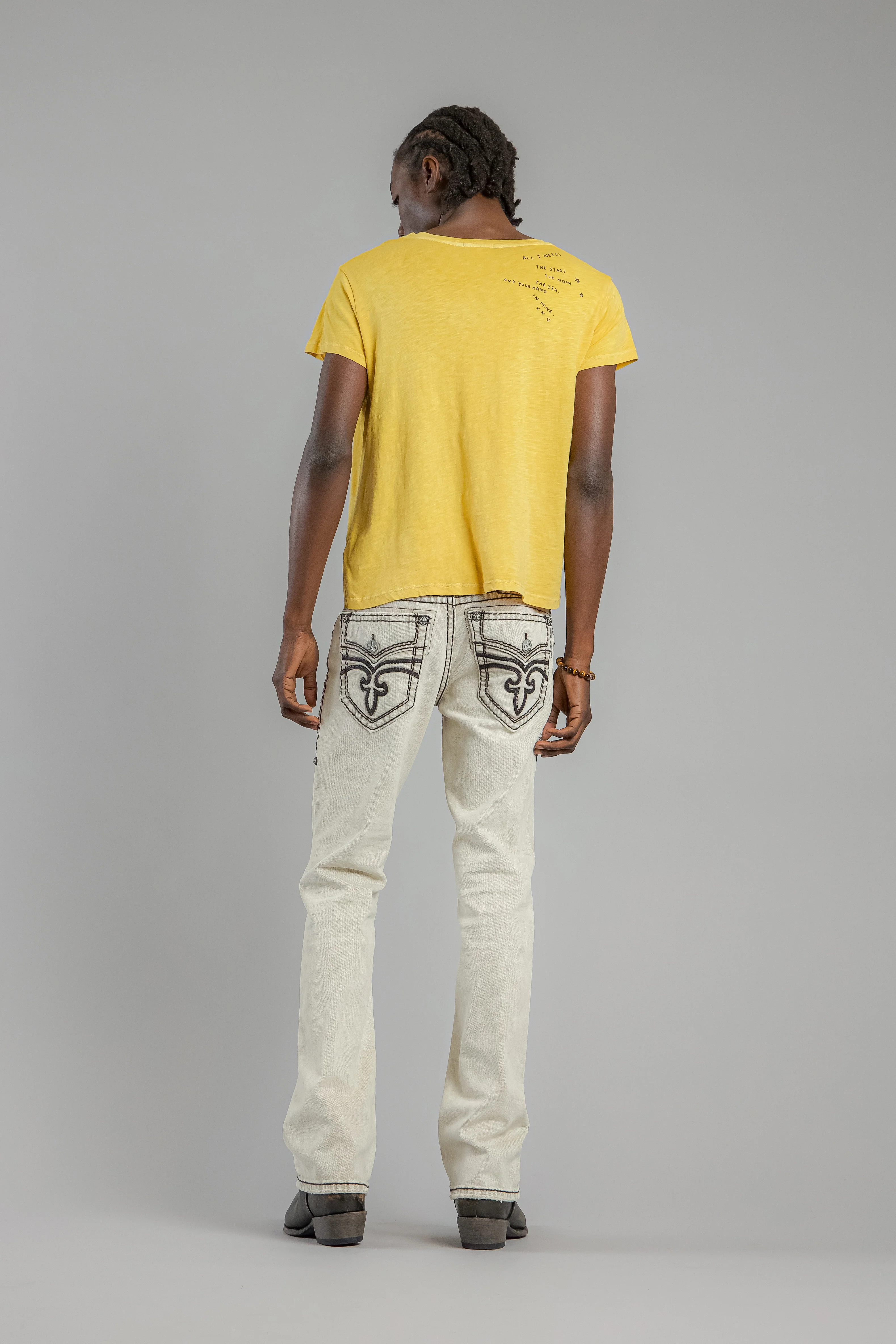 Arther Bootcut Jeans in Beige - Image 5