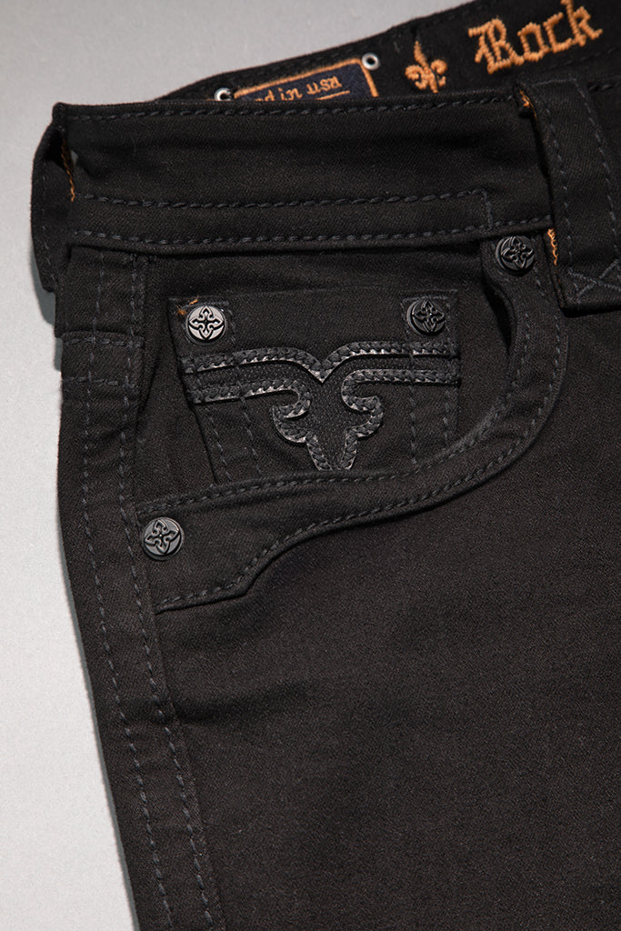 Arther Bootcut in Black/Black - Image 10