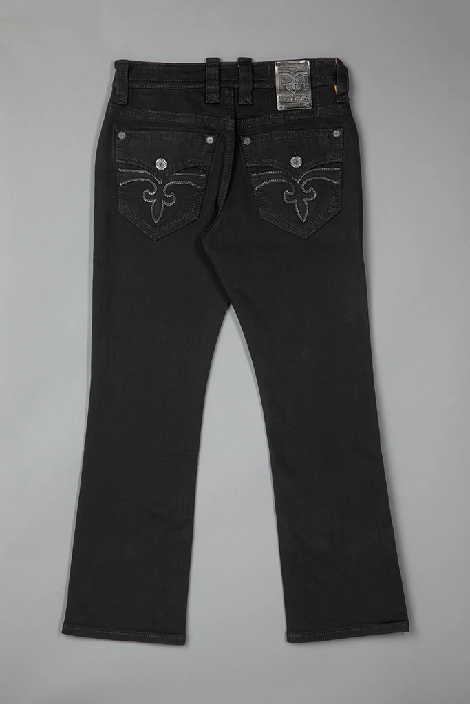 Arther Bootcut in Black/Black - Image 7