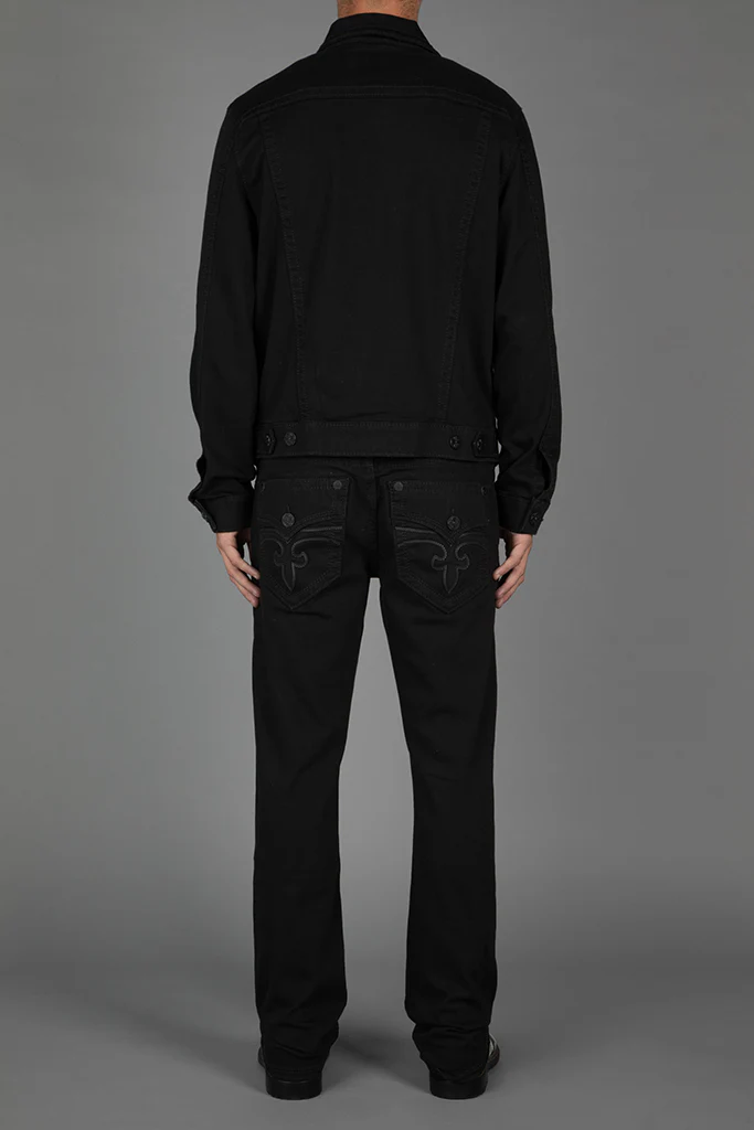 Arther Denim Jacket in Black - Image 8