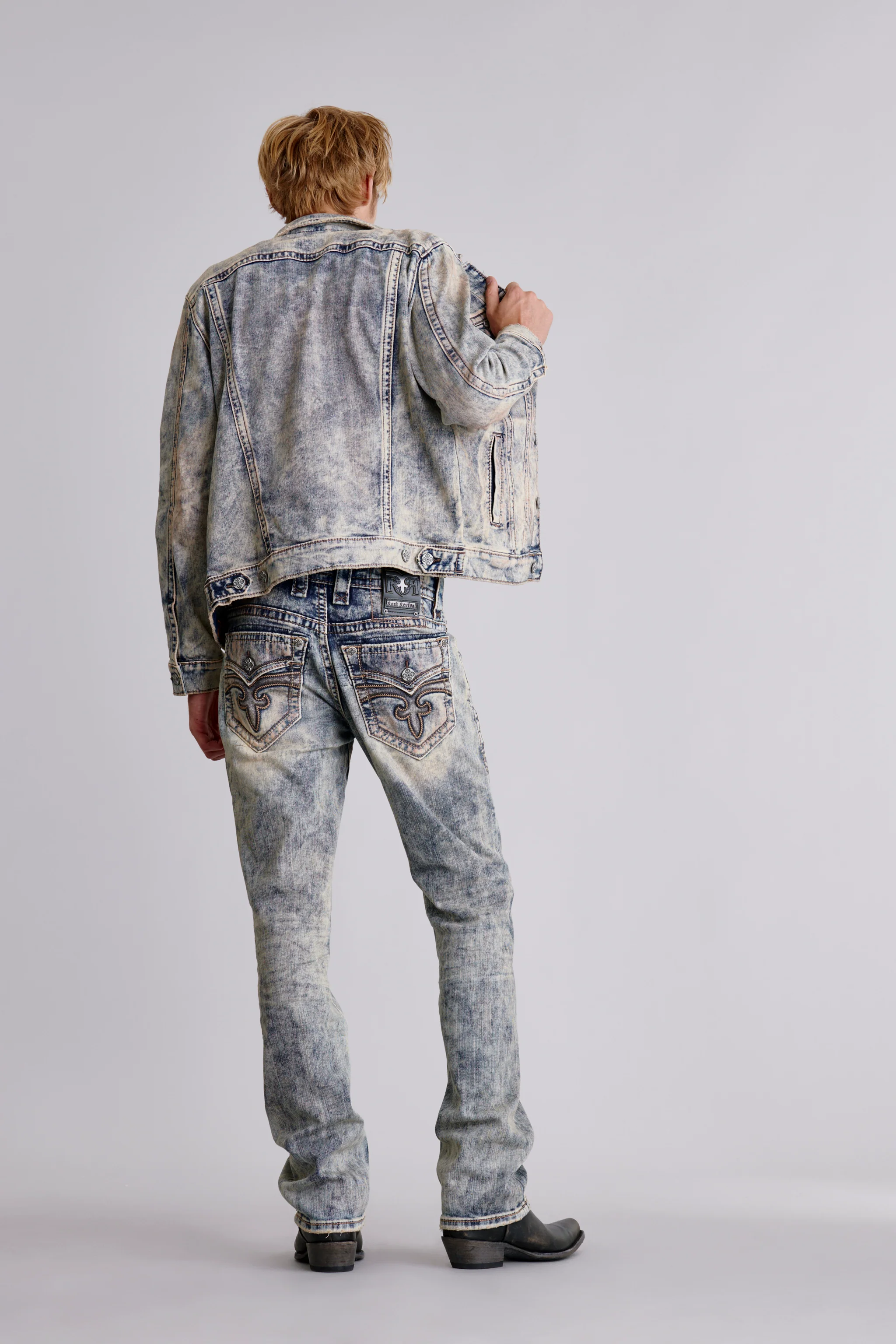 Arther Denim Jacket in Storm - Image 2