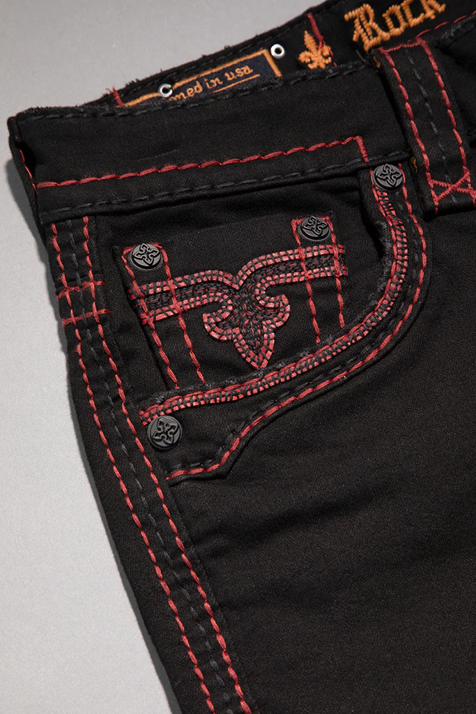 Arther Straight in Black on Red - Image 5