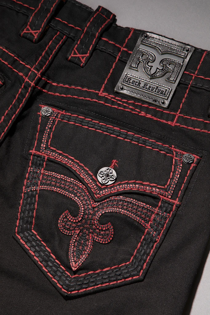 Arther Straight in Black on Red - Image 8