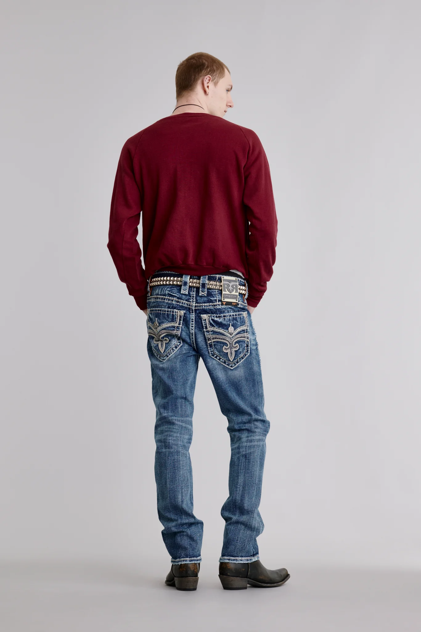 Arther Straight Jeans in Medium Blue - Image 3