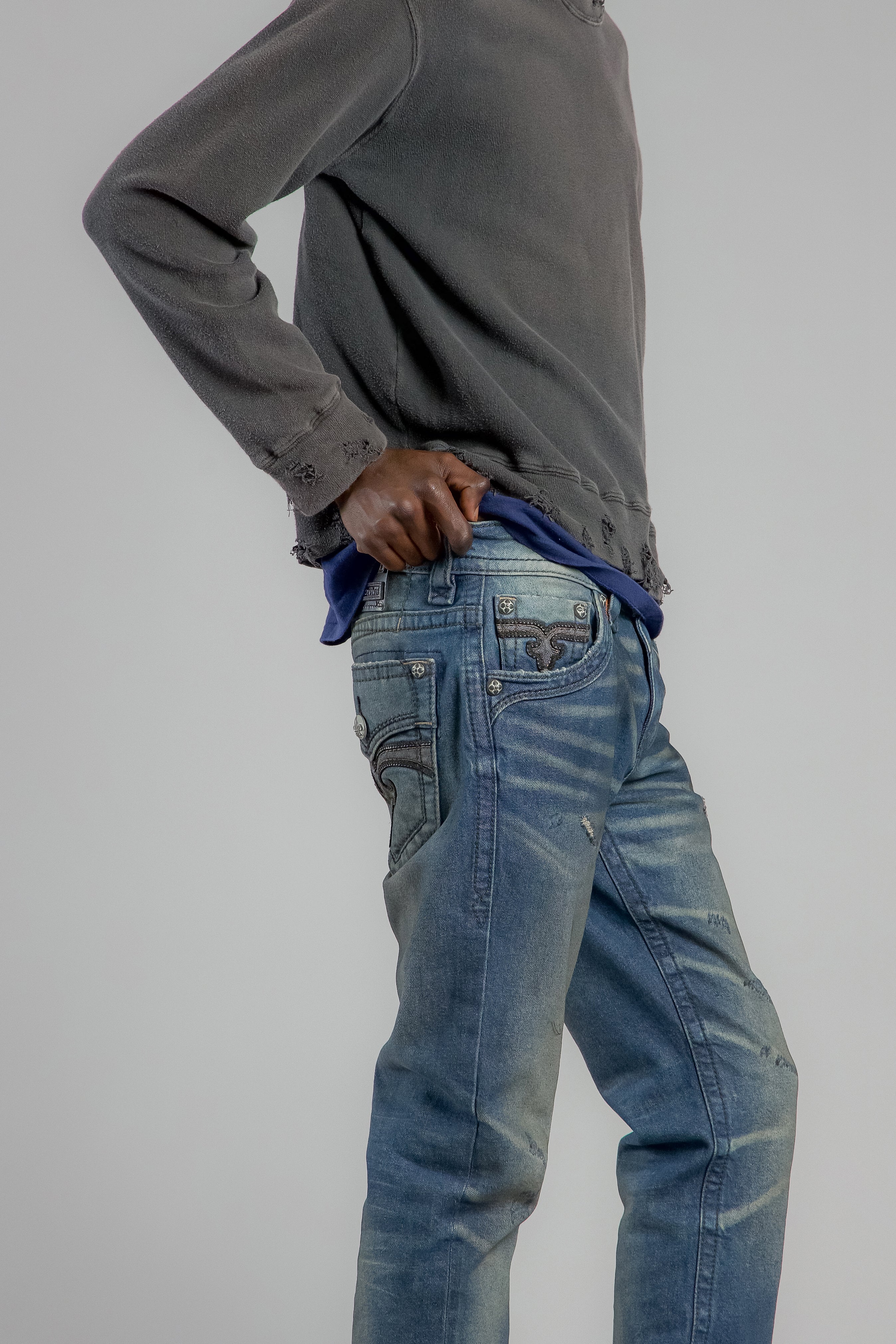 Arther Straight Jeans in Vintage Blue - Image 5