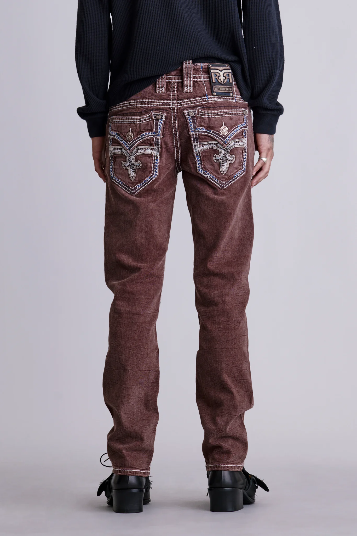 Bayley Straight Jeans in Brown - Image 3