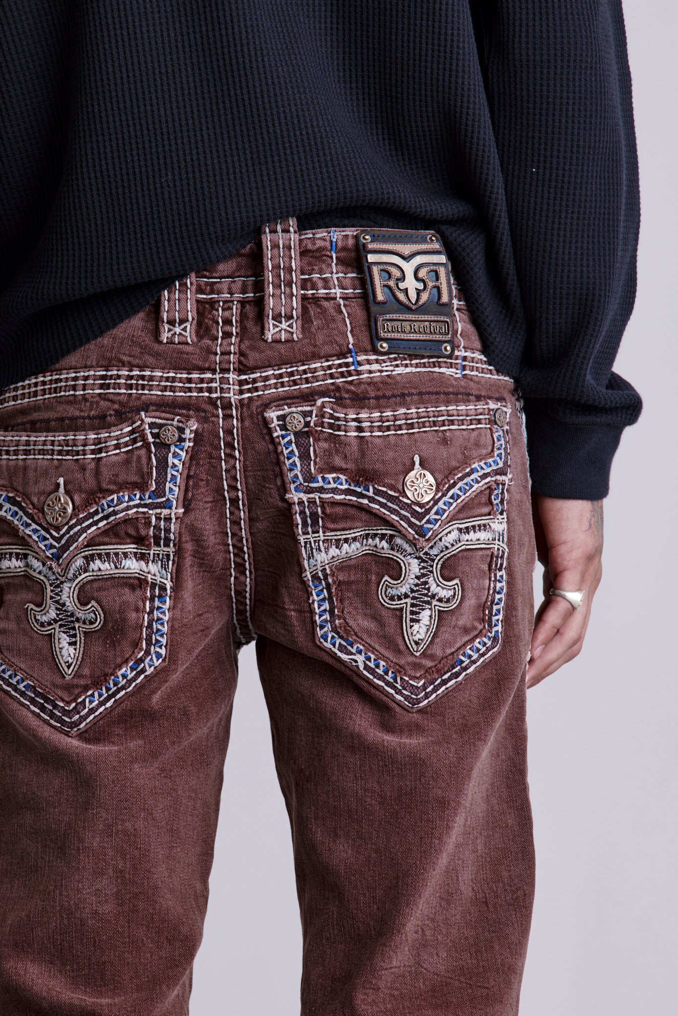 Bayley Straight Jeans in Brown - Image 7