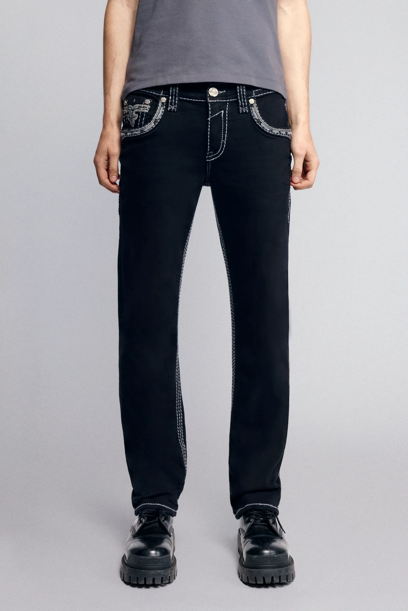 Bayley Straight Jeans in Black - Image 3
