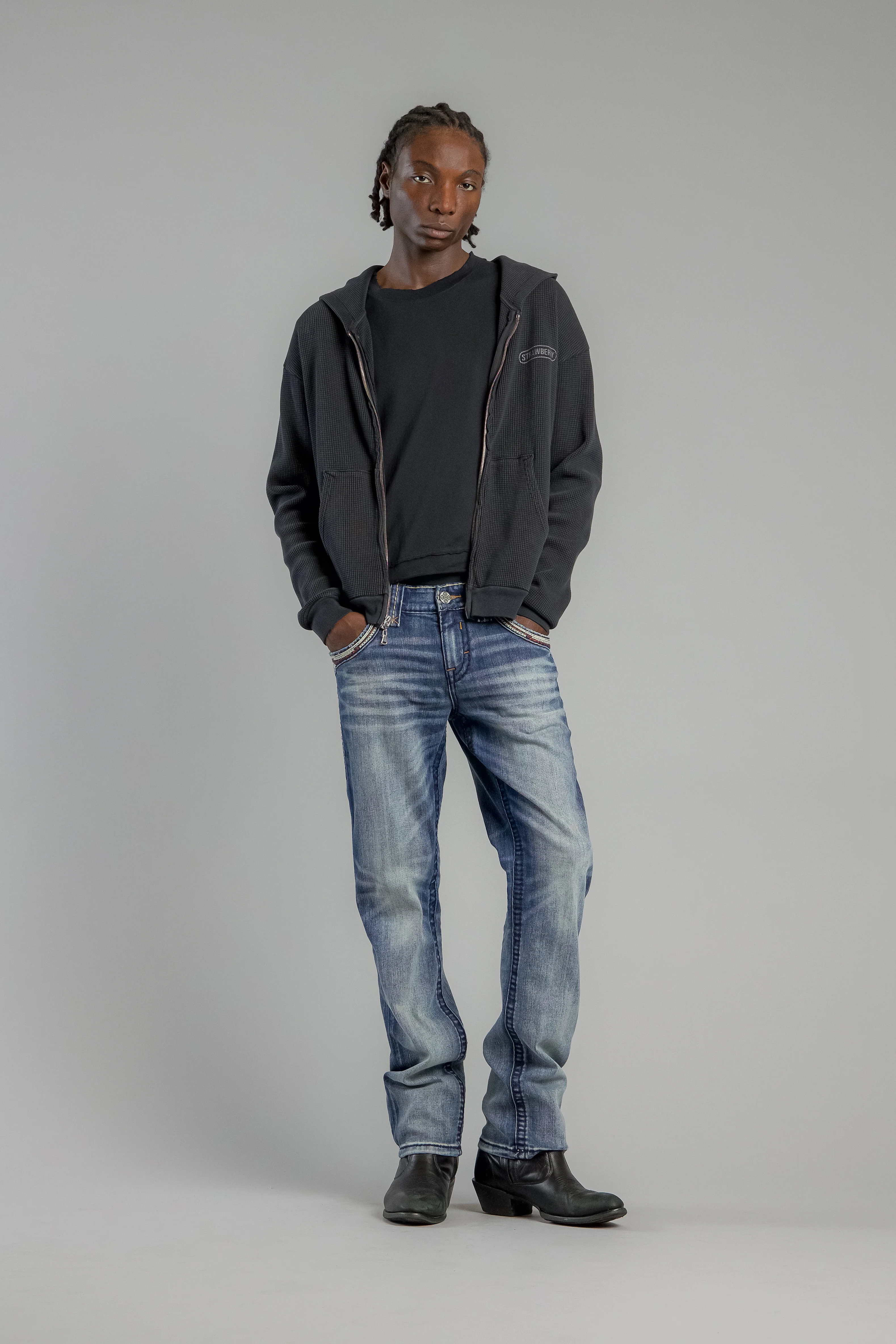 Bexton Straight Jeans in Vintage Blue