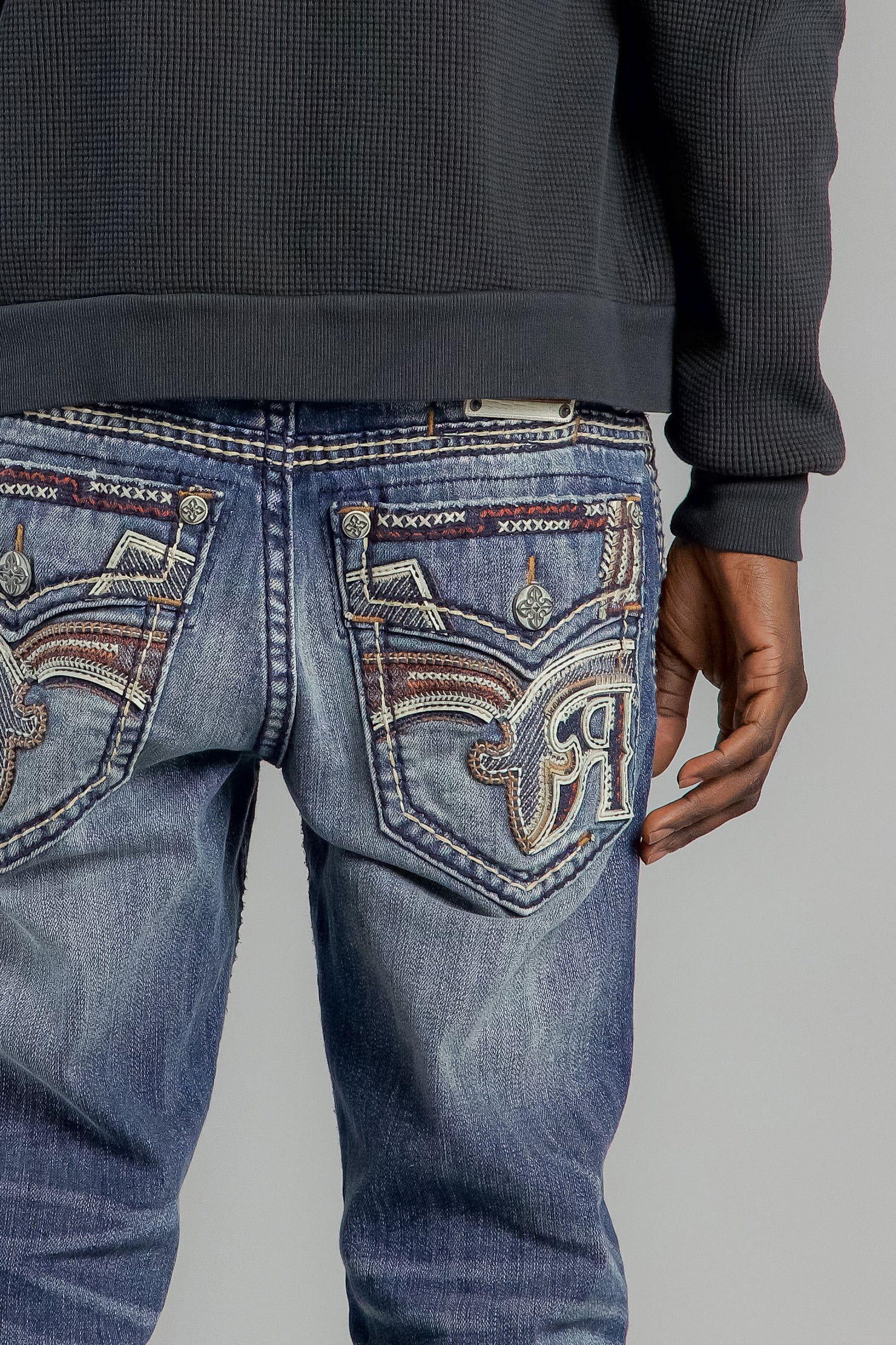 Bexton Straight Jeans in Vintage Blue - Image 2