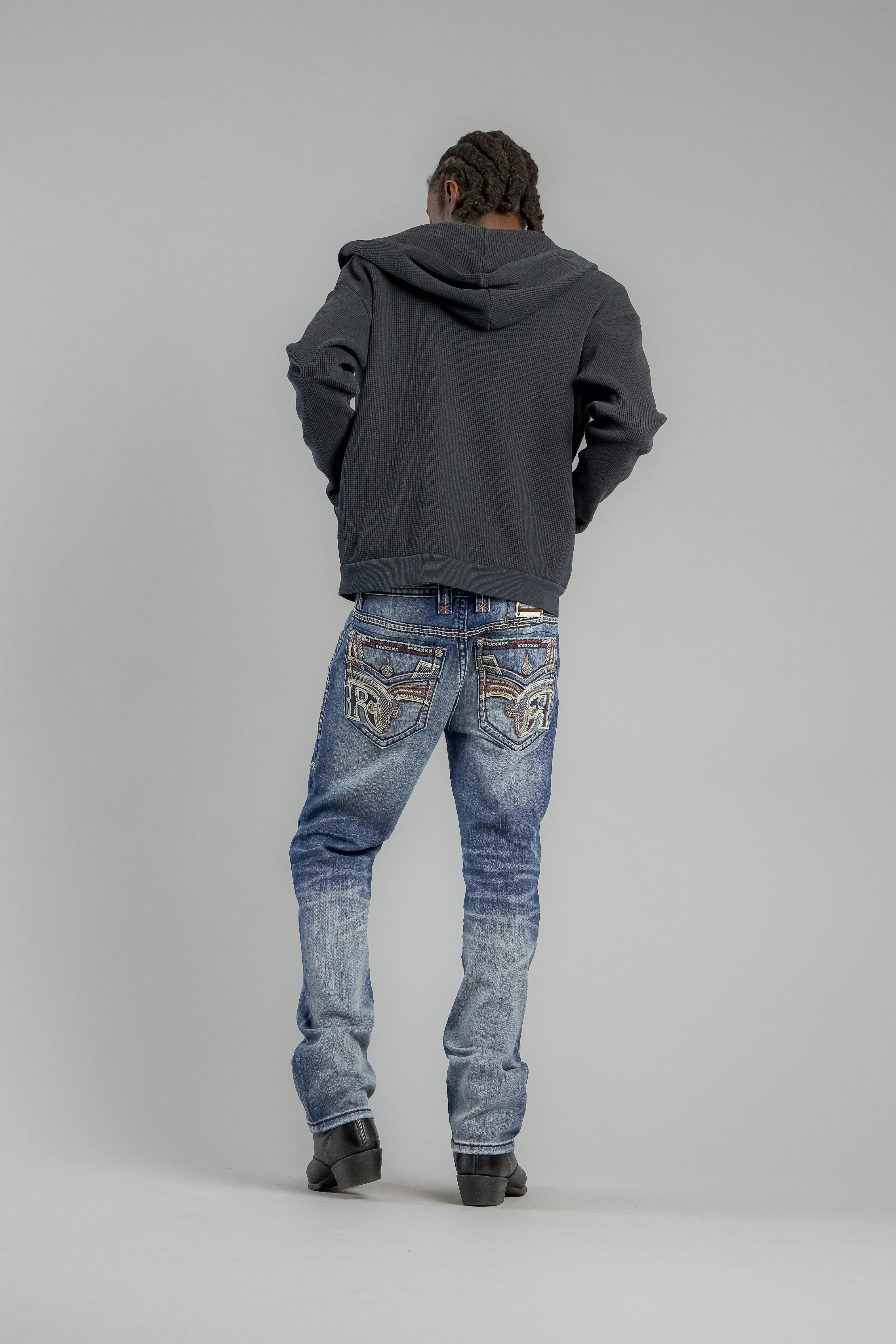 Bexton Straight Jeans in Vintage Blue - Image 3