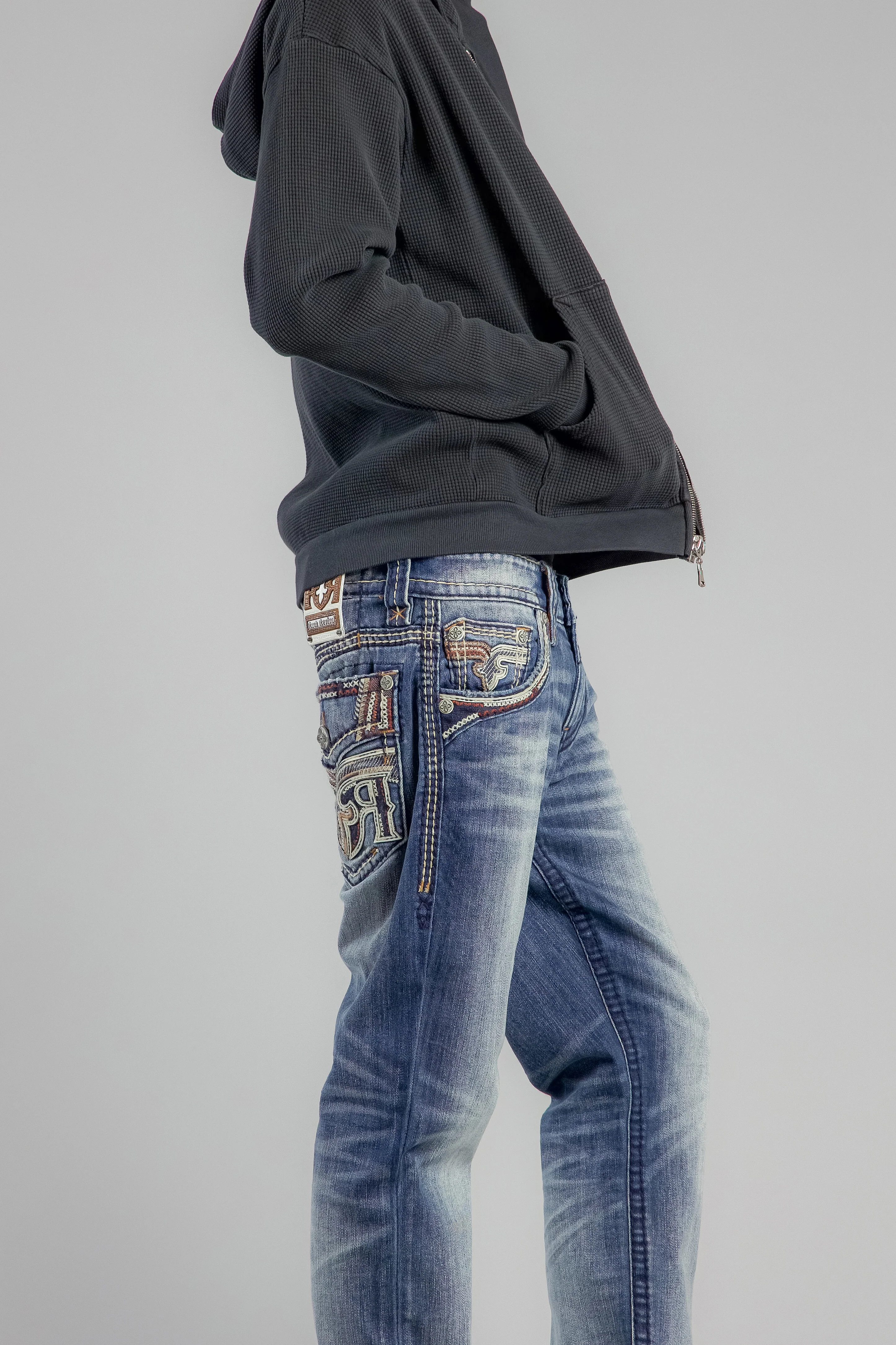 Bexton Straight Jeans in Vintage Blue - Image 5