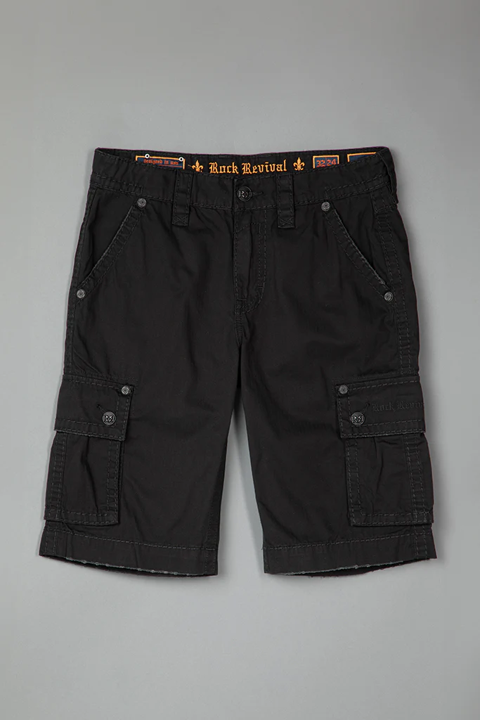 Black Cargo Shorts - Image 5