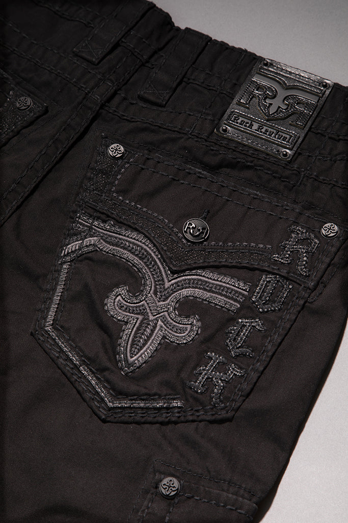 Black Cargo Shorts - Image 6