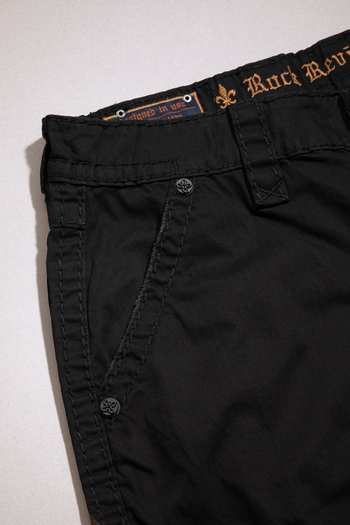 Black Cargo Shorts - Image 7