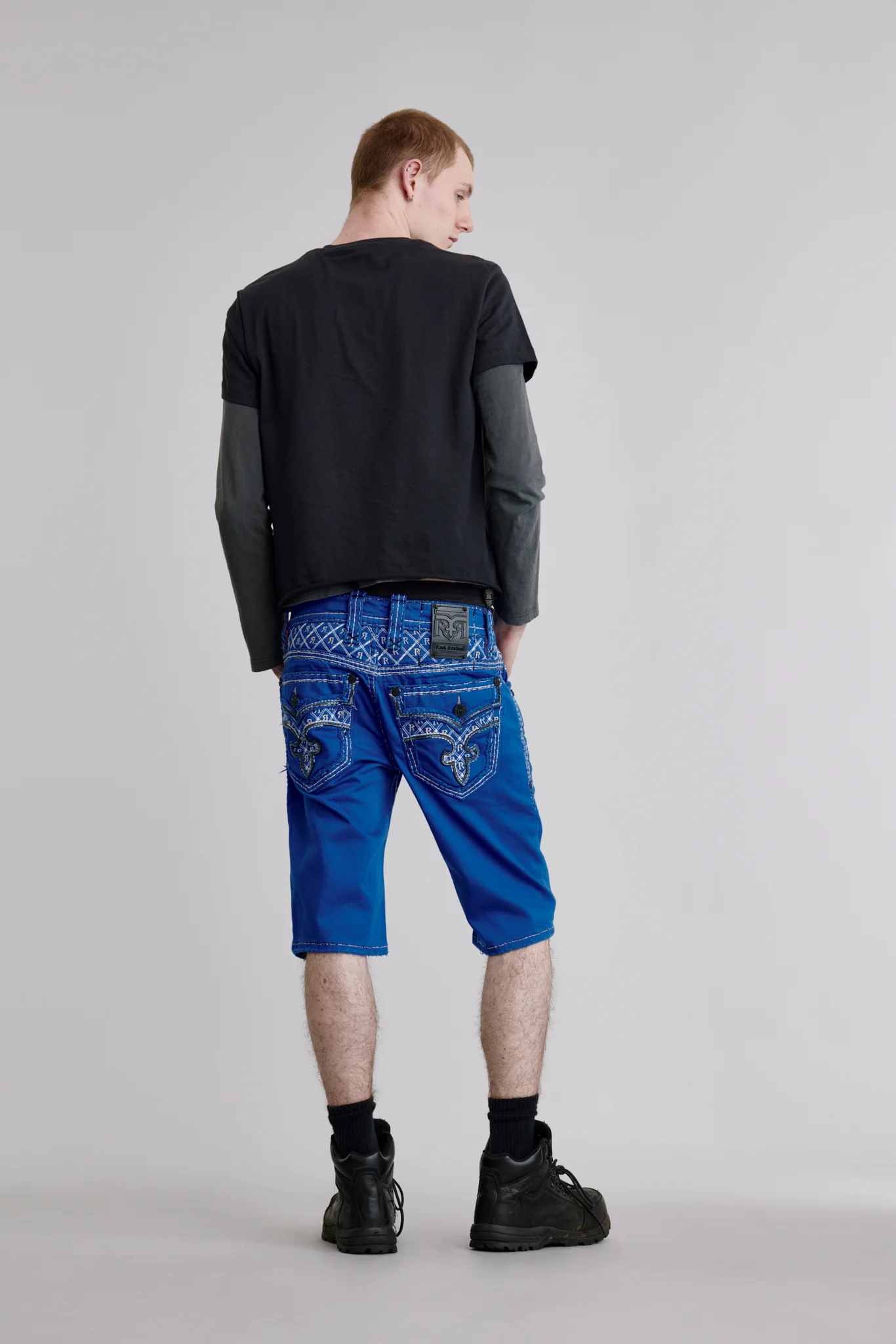 Brayen Denim Shorts in Royal Blue - Image 3