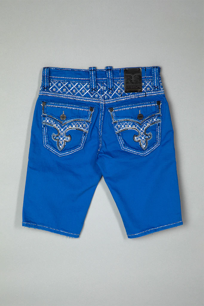 Brayen Denim Shorts in Royal Blue - Image 5