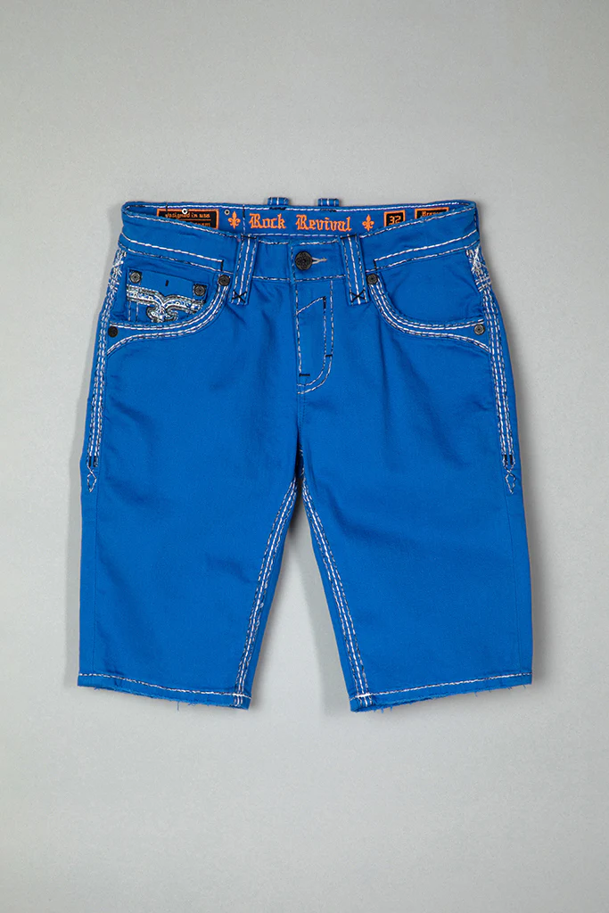 Brayen Denim Shorts in Royal Blue - Image 6