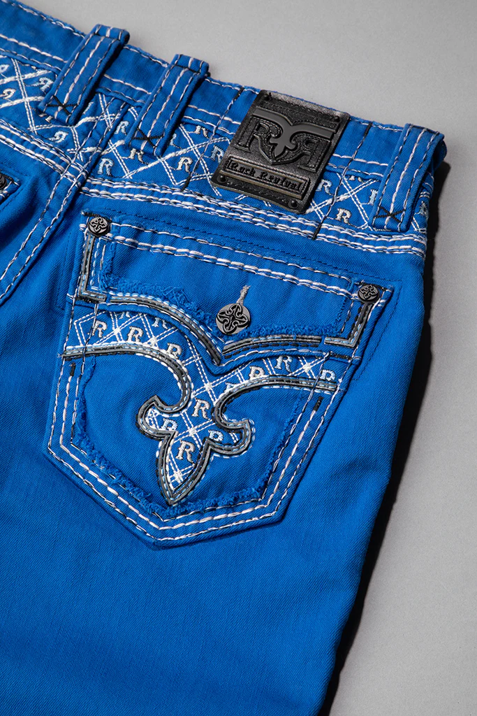 Brayen Denim Shorts in Royal Blue - Image 7