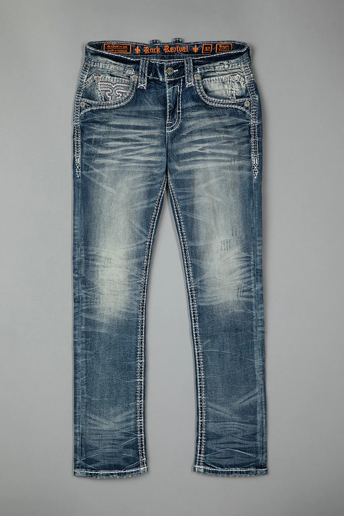 Brayen Straight Jeans in Medium Wash - Image 7