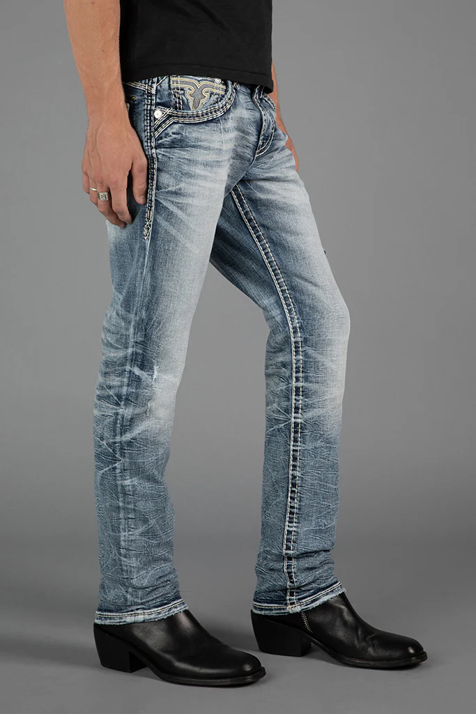 Cassian Alt Straight Jeans in Light Blue - Image 5