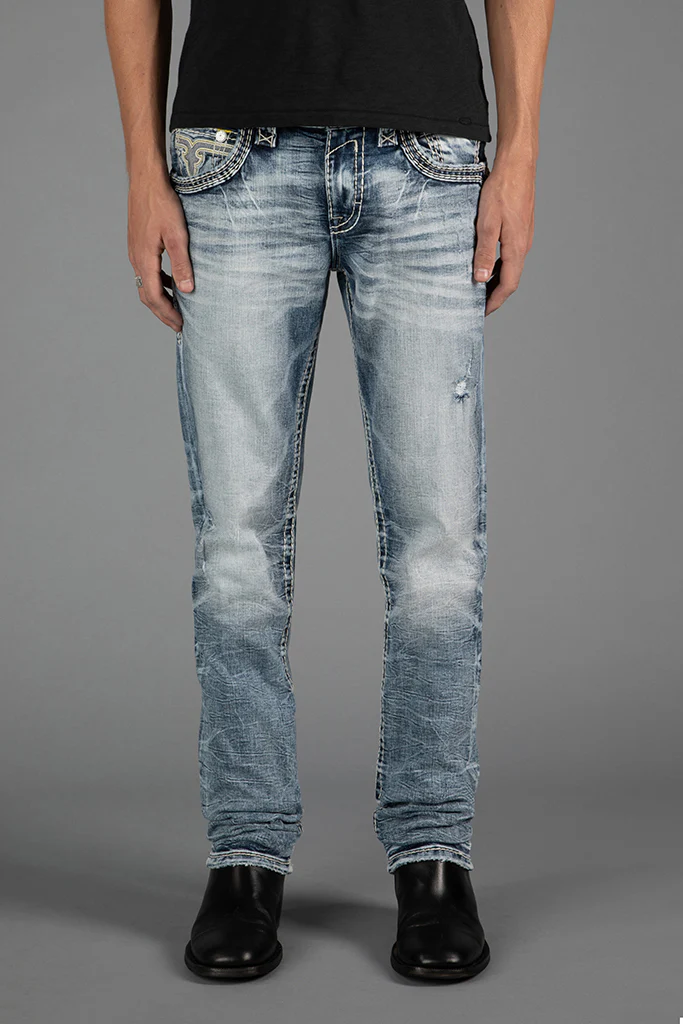 Cassian Alt Straight Jeans in Light Blue - Image 6
