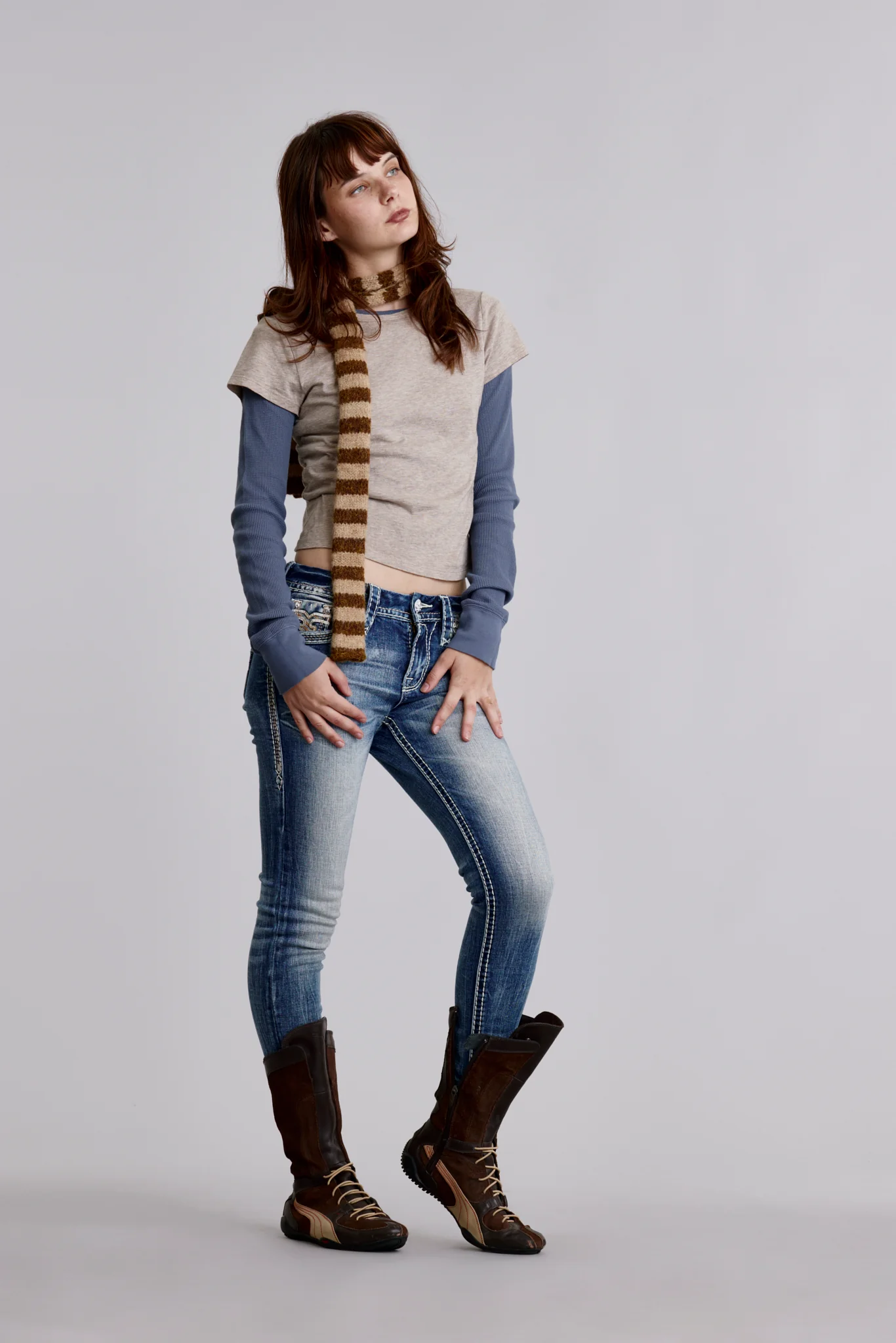 Colleen Skinny Jeans in Medium Blue - Image 3
