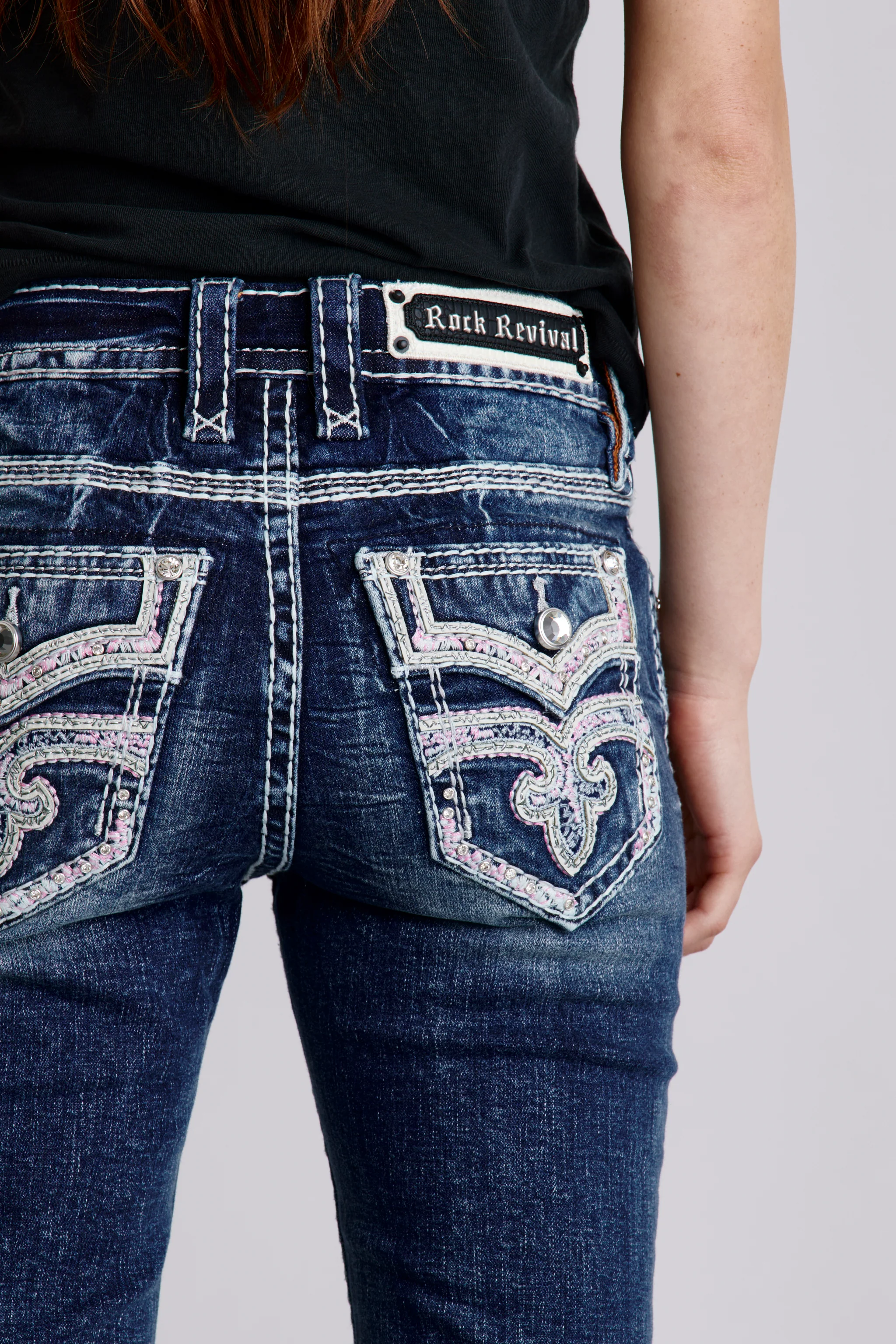 Cosima Bootcut Jeans in Dark Blue - Image 3