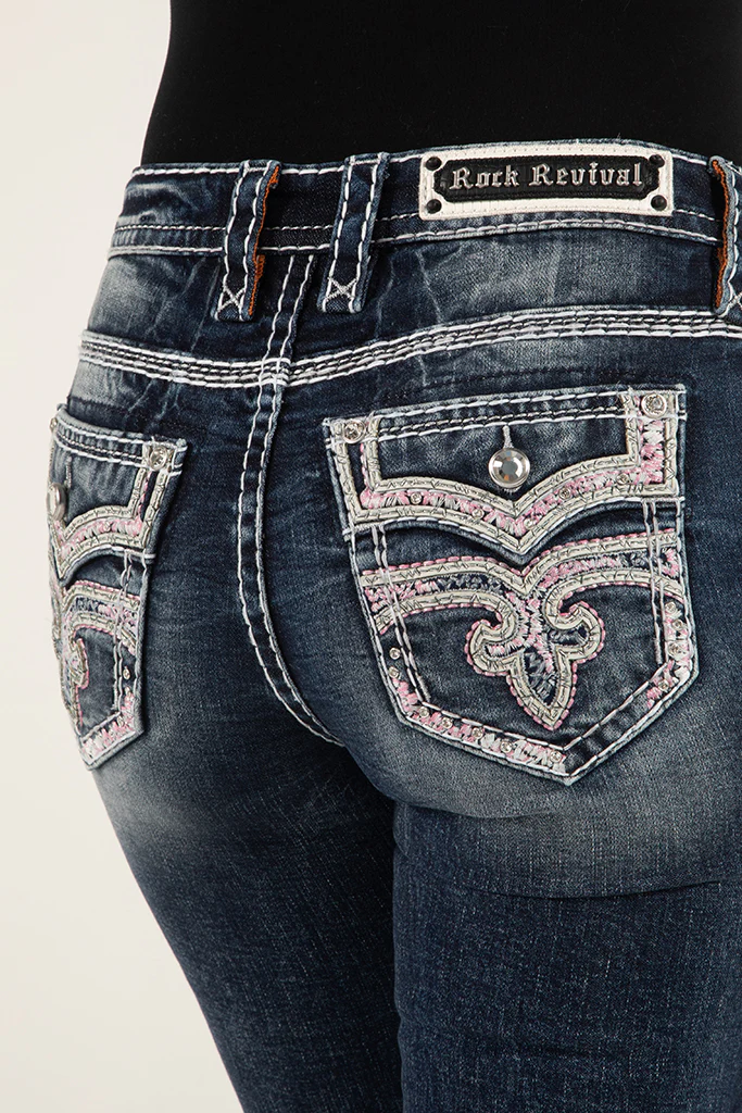Cosima Bootcut Jeans in Dark Blue - Image 7