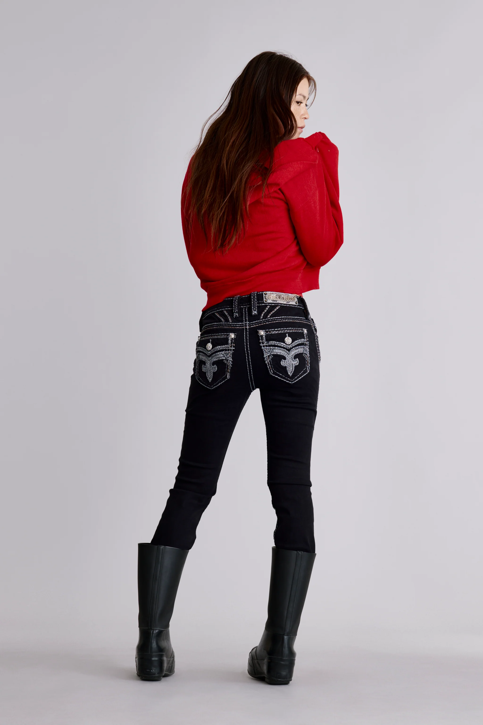 Daphne Straight Jeans in Black - Image 2