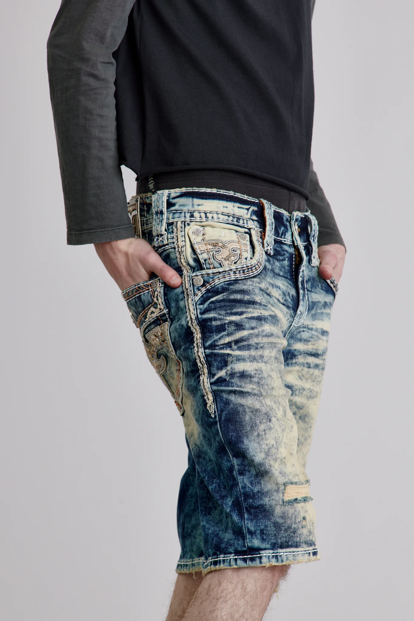 Dewey Denim Shorts - Image 4