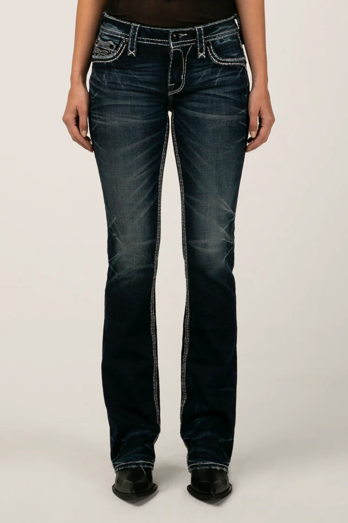 Dubarry Bootcut Jeans in Dark Blue - Image 3