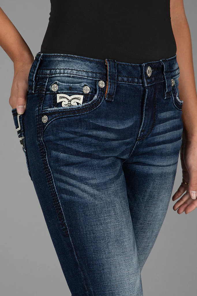 Dubarry Bootcut Jeans in Dark Wash - Image 5