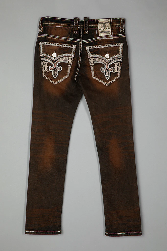 Ermias Straight Jeans in Dark Brown - Image 4