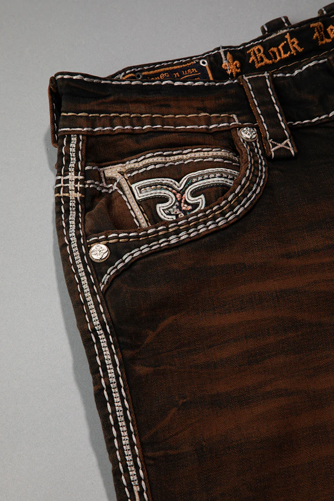 Ermias Straight Jeans in Dark Brown - Image 7
