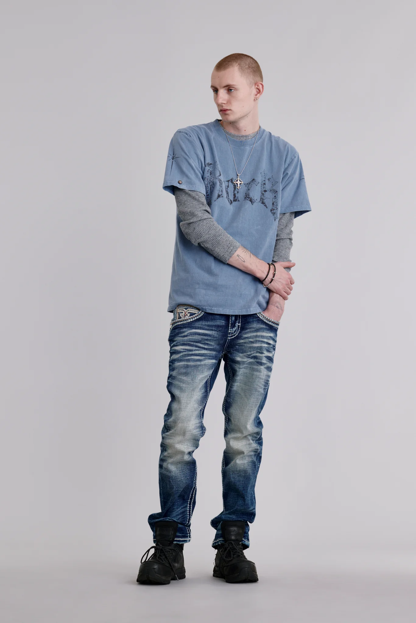 Ermias Straight Jeans in Blue