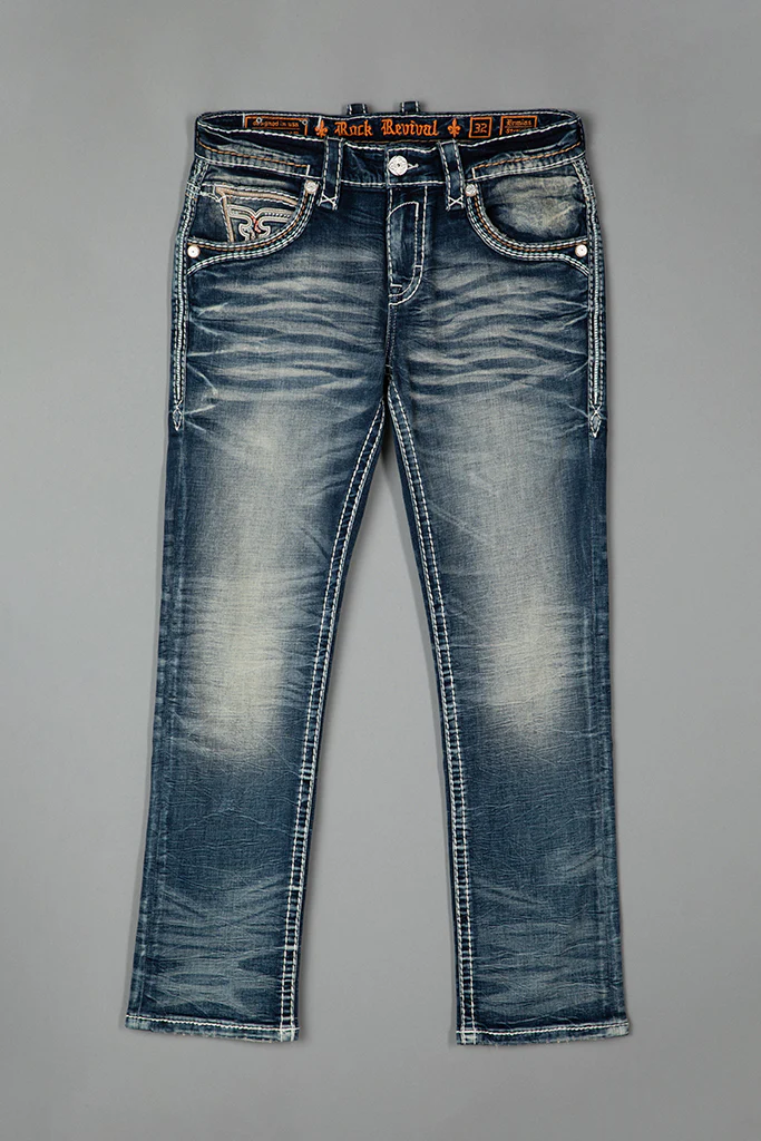 Ermias Straight Jeans in Blue - Image 7
