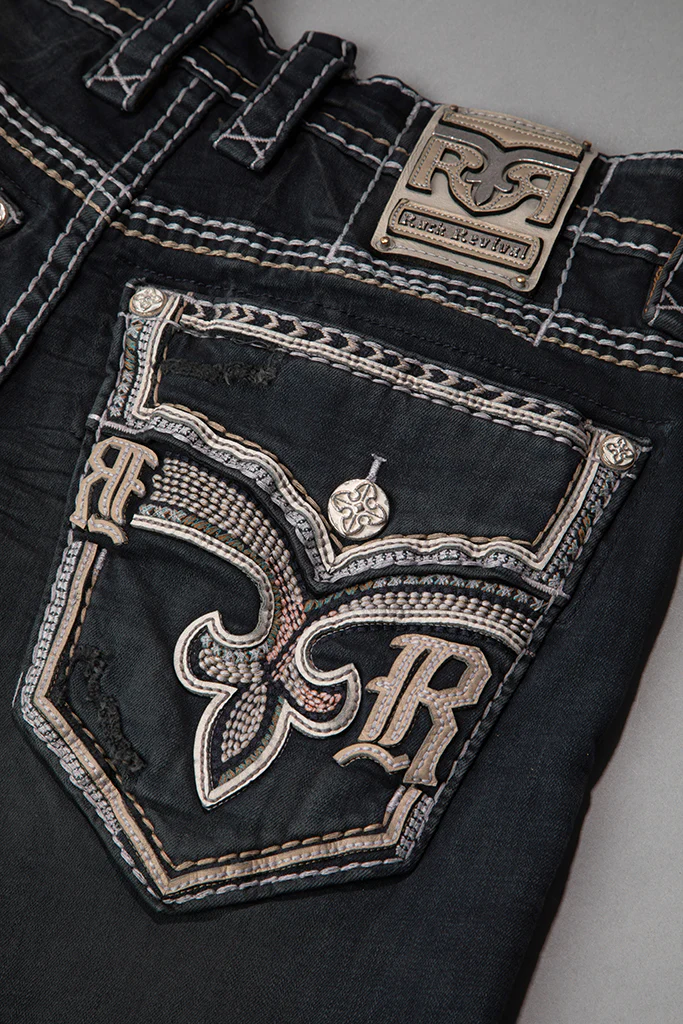 Ermias Straight Jeans in Dark Charcoal - Image 2