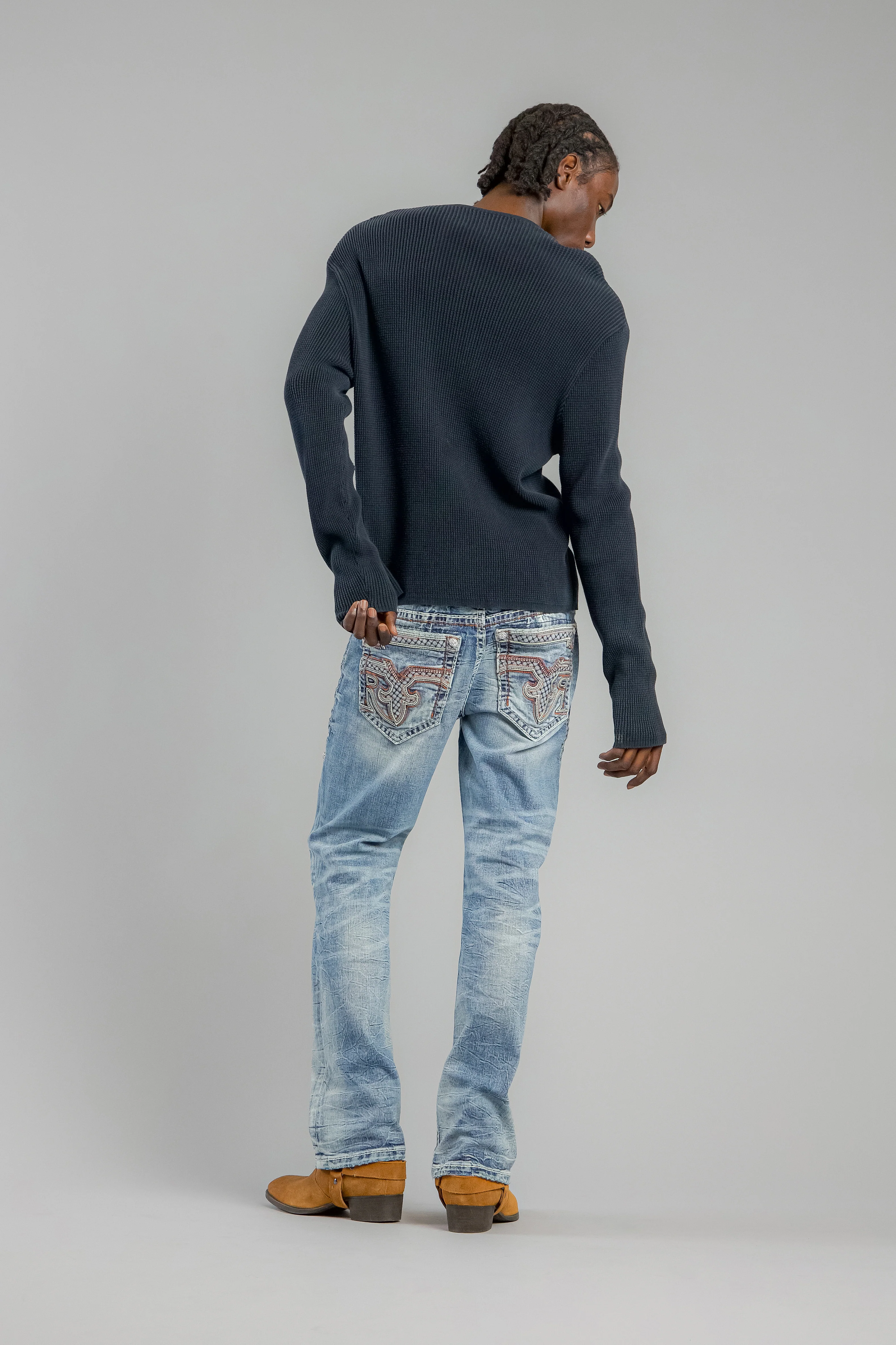 Esme Bootcut Jeans in Light Blue - Image 3