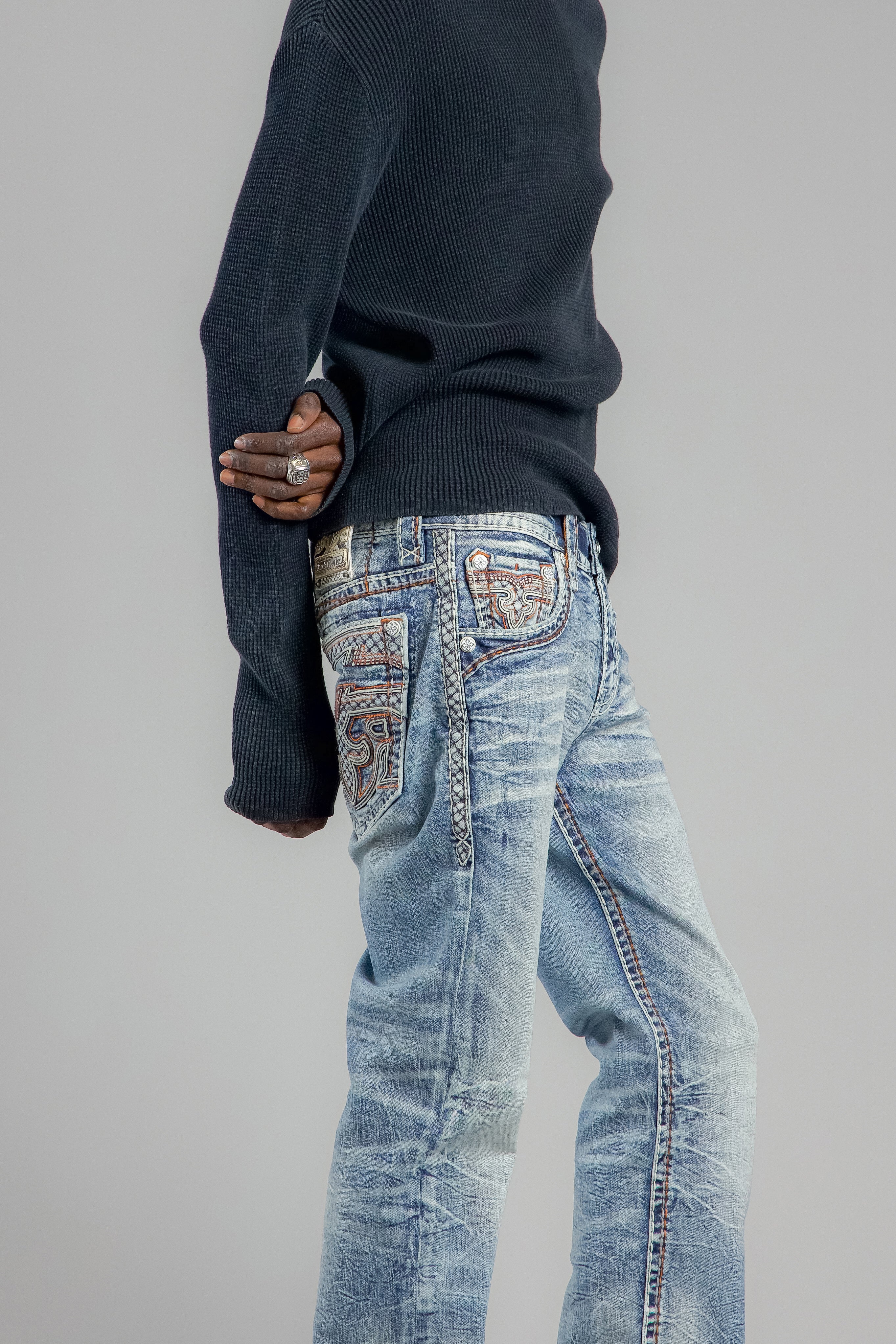 Esme Bootcut Jeans in Light Blue - Image 5
