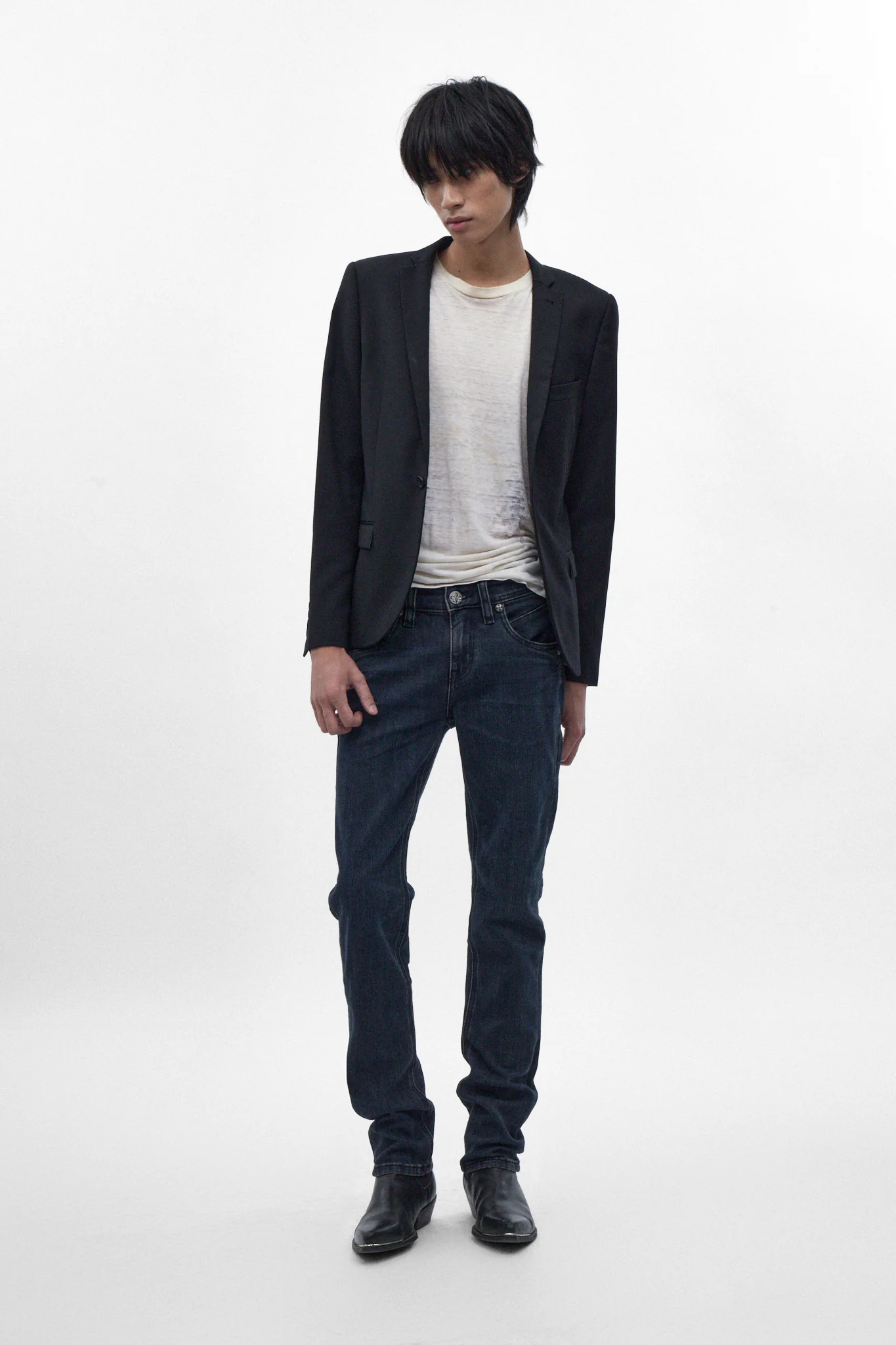 Gene Slim Jeans in Dark Blue - Image 3
