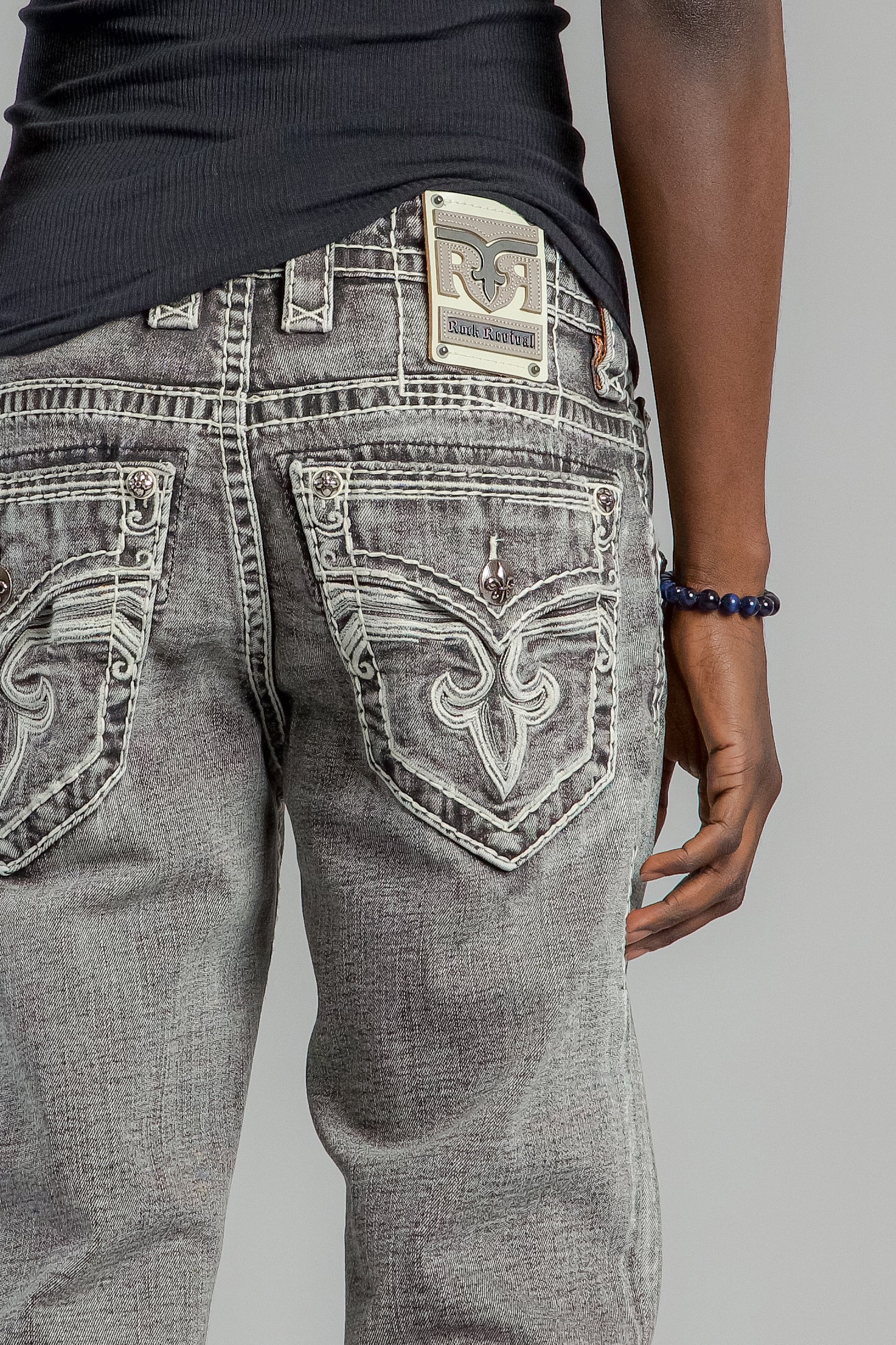 Haiden Straight Jeans in Gray - Image 2