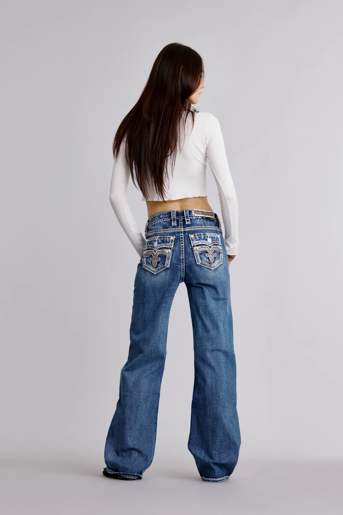 Hallie High Rise Wide Leg Jeans - Image 3