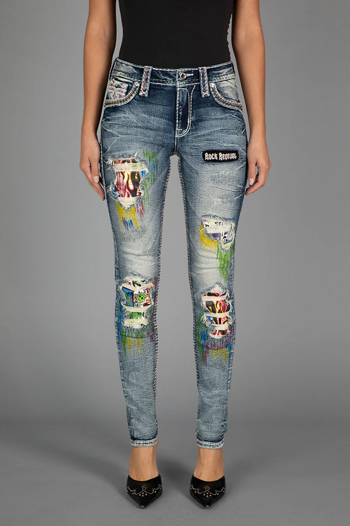 Harlow Mid-Rise Skinny Jeans