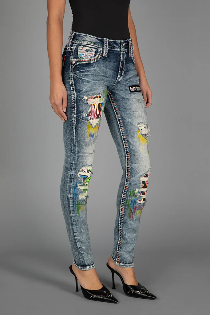 Harlow Mid-Rise Skinny Jeans - Image 2